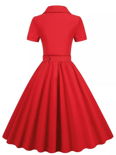 Vintage 1950 Rotes Kleid