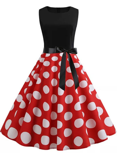 Rotes englisches Vintage-Kleid