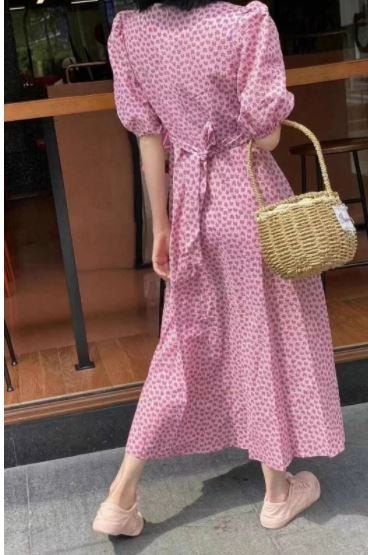 Vintage 40er Jahre Rosa Kleid