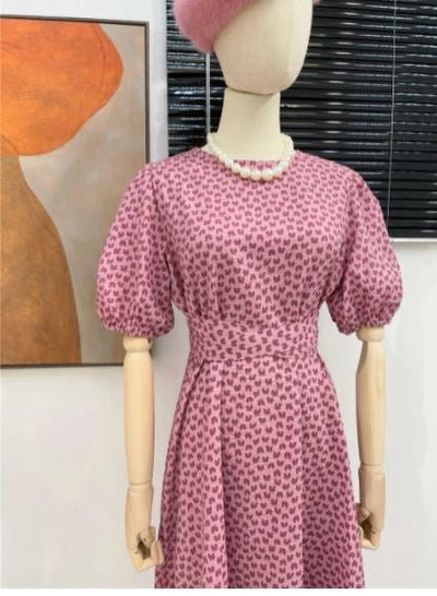 Vintage 40er Jahre Rosa Kleid