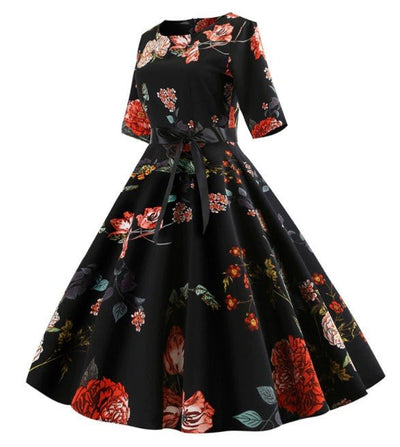 Vintage 50er Jahre Blumenkleid