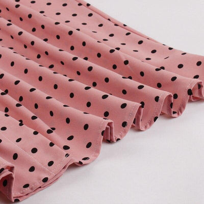 Vintage-Kleid aus den 1950er Jahren mit langen Ärmeln