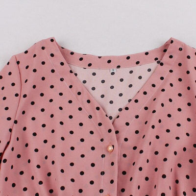 Vintage-Kleid aus den 1950er Jahren mit langen Ärmeln