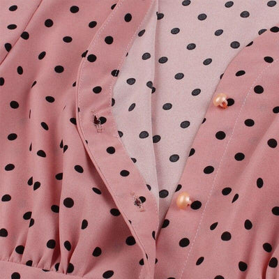 Vintage-Kleid aus den 1950er Jahren mit langen Ärmeln