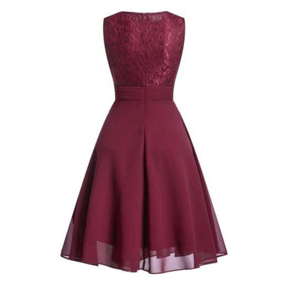 Vintage 50er Jahre Abendkleid Burgund