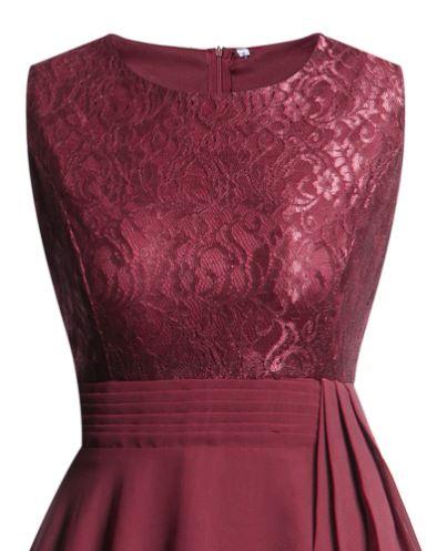 Vintage 50er Jahre Abendkleid Burgund