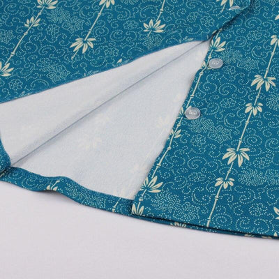 Landblaues Vintage 60er Jahre Kleid