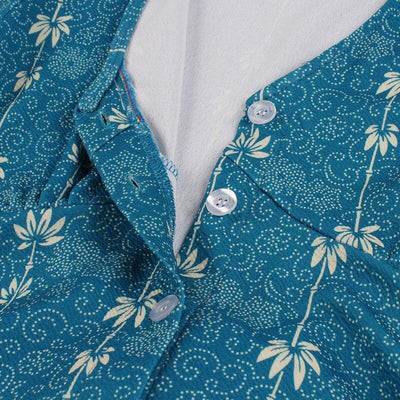 Landblaues Vintage 60er Jahre Kleid