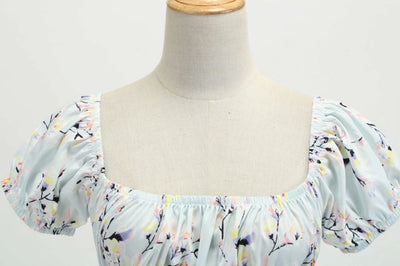 Vintage 60er Jahre Kleid blaue Blume