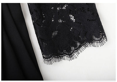 Vintage 40er Jahre Designerkleid Schwarz