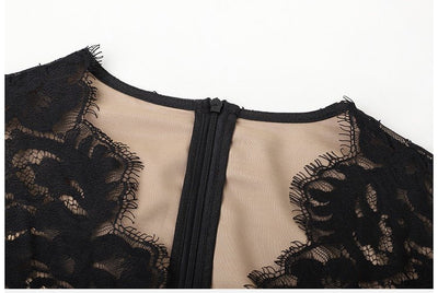 Vintage 40er Jahre Designerkleid Schwarz