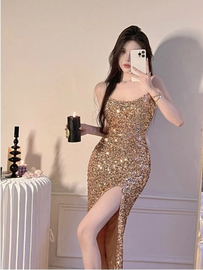 Vintage 1940er Jahre figurbetontes Khaki-Kleid