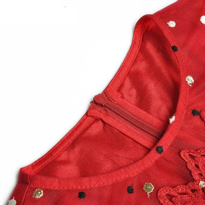 Vintage 40er Jahre Rotes Abendkleid