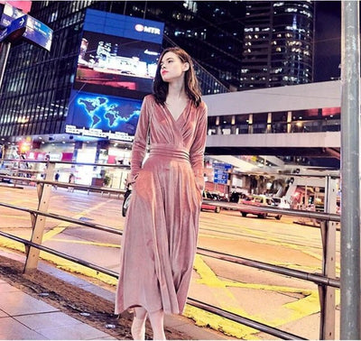 40er Jahre Vintage Kleid schlicht rosa