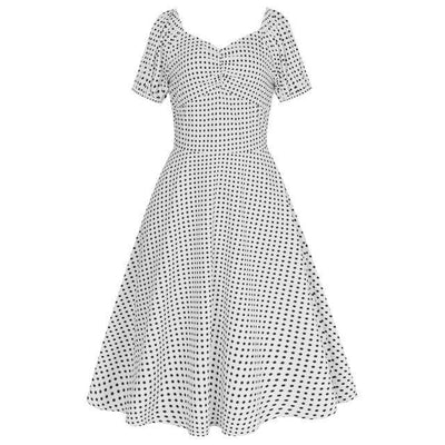 50er-Jahre-Polka-Dot-Kleid