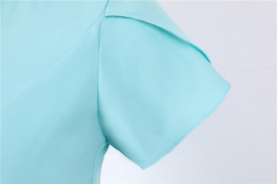 Knöpfe Vintage Kleid Blau