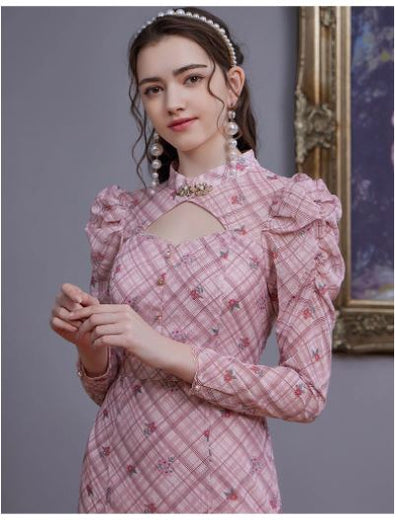 Kanada Lavendel Vintage Kleid