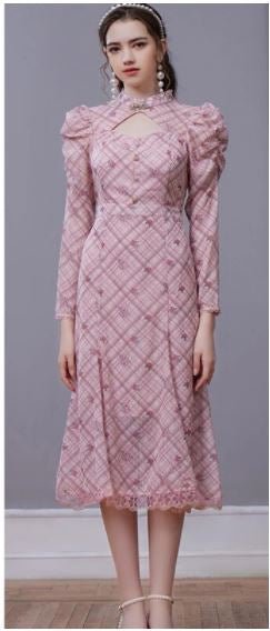 Kanada Lavendel Vintage Kleid