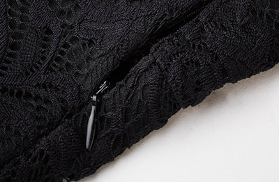 Schwarzes Vintage-Zeremonienkleid