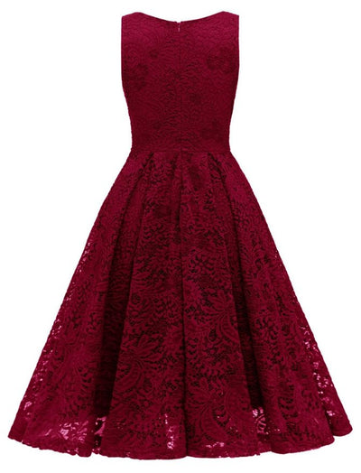 Rotes Vintage-Zeremonienkleid