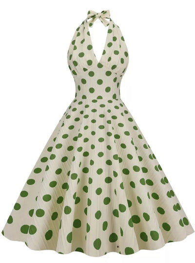 Vintage schickes Retro-Polka-Dot-Kleid