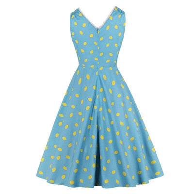 Vintage-Kleid mit Spitzenkragen