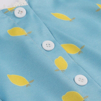 Vintage-Kleid mit Spitzenkragen