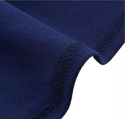 Marineblaues Vintage-Bleistift-Chic-Kleid