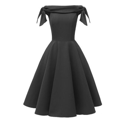 Vintage Schwarzes Abendkleid