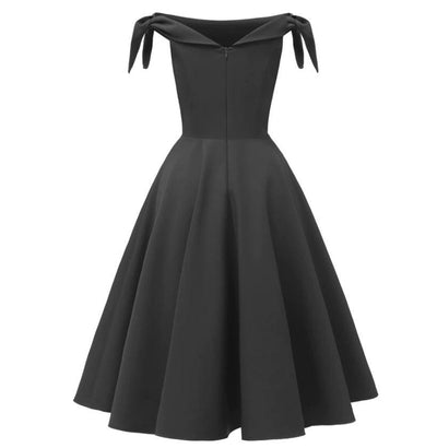 Vintage Schwarzes Abendkleid