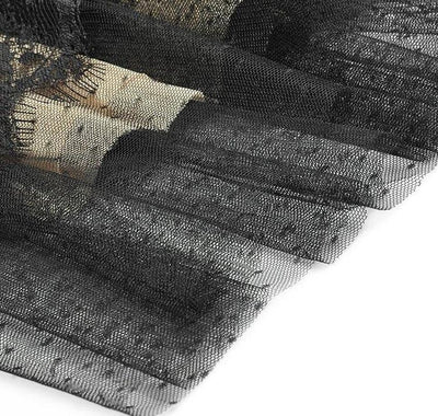 Langärmliges Spitzen-Vintage-Kleid