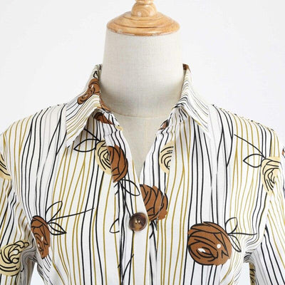 Vintage-Kleid mit langen Ärmeln