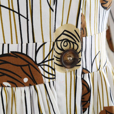 Vintage-Kleid mit langen Ärmeln