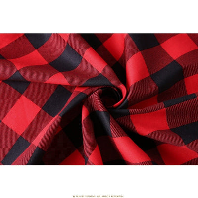 Rotes Vintage-Kleid aus Schottland