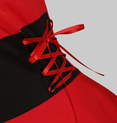 Vintage-Kleid aus rotem Fell