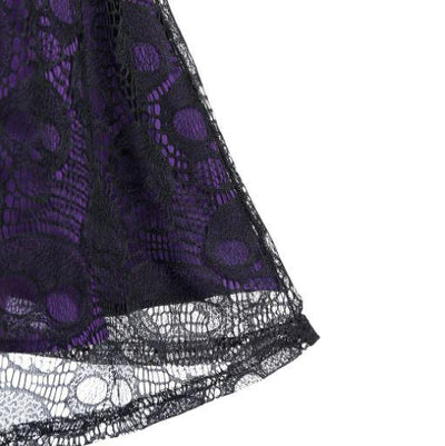 Lila Gothic Vintage Kleid