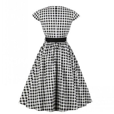 Gingham-Kleid aus den 1960er Jahren
