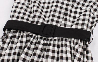 Gingham-Kleid aus den 1960er Jahren