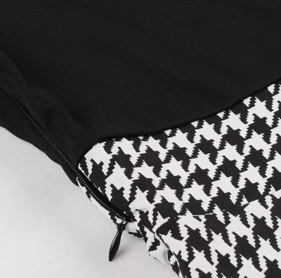 Vintage grau kariertes Kleid