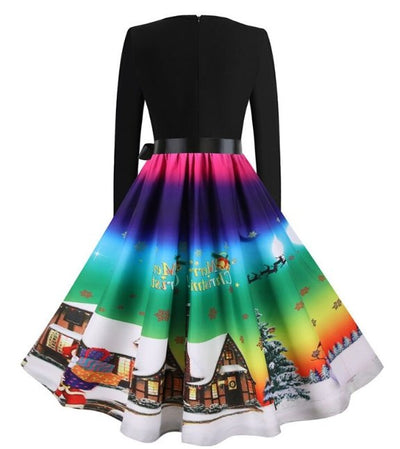 Weihnachtshimmel Winter Vintage Kleid