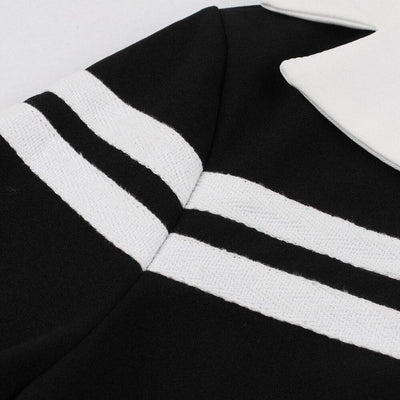 Winter Vintage Kleid Schwarz