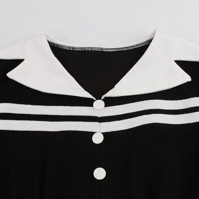 Winter Vintage Kleid Schwarz