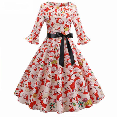 60er Jahre Weihnachtskleid
