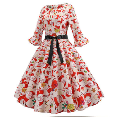 60er Jahre Weihnachtskleid