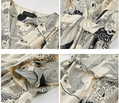 Vintage graues Hochzeitsgastkleid