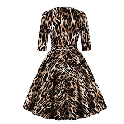 Vintage Leopardenkleid
