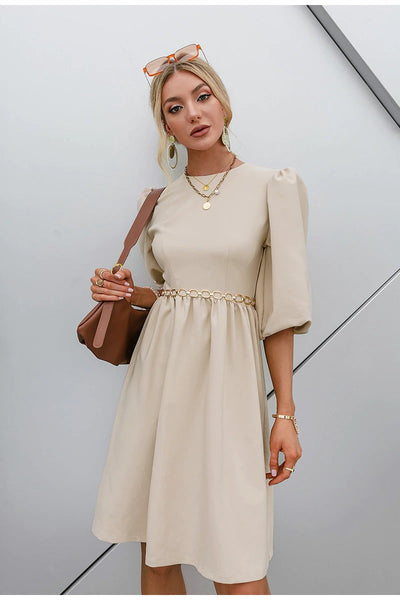 Vintage-Kleid mit 3/4-Ärmeln