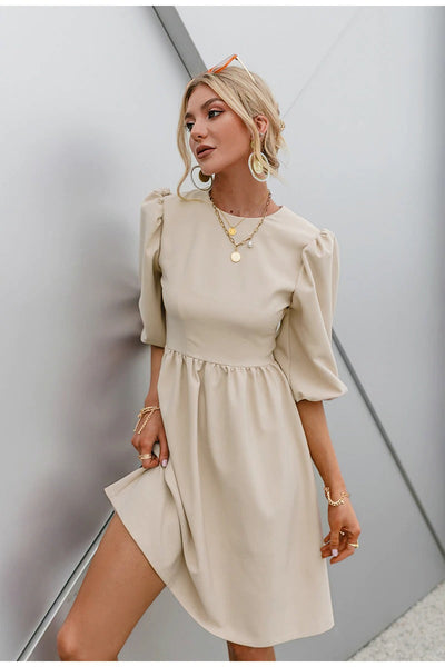 Vintage-Kleid mit 3/4-Ärmeln