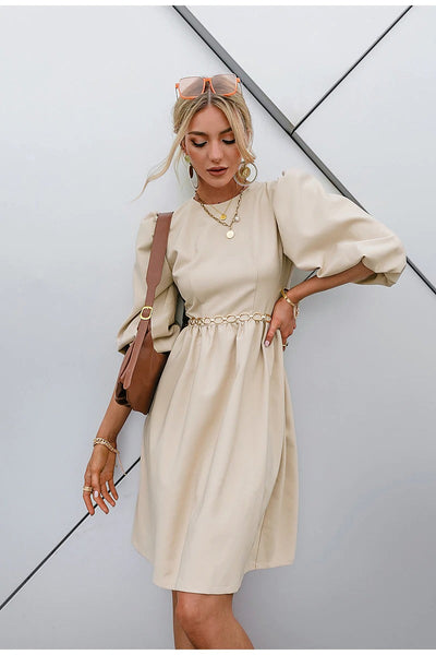 Vintage-Kleid mit 3/4-Ärmeln