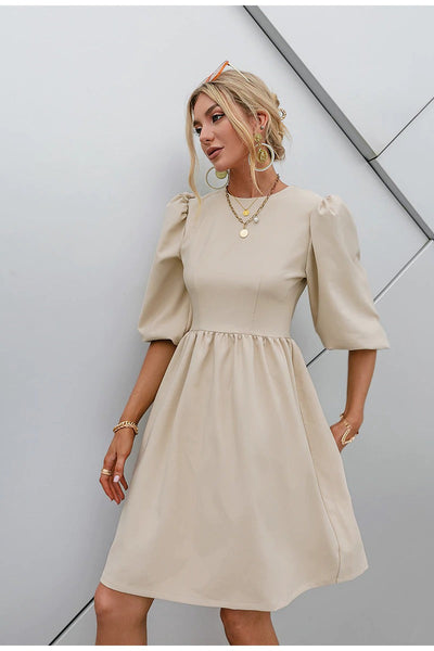 Vintage-Kleid mit 3/4-Ärmeln